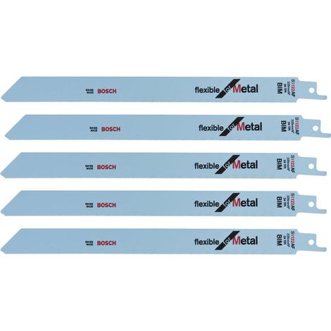 BOSCH S1122AF (pkt of 5) Flexible for metal 225mm