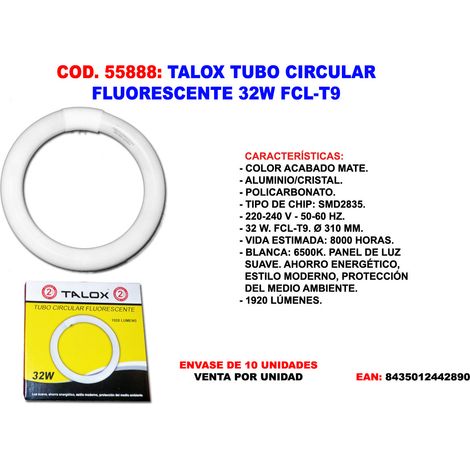 TALOX 32W FCL-T9 runde Leuchtstoffröhre 1920 Lumen Ø310mm