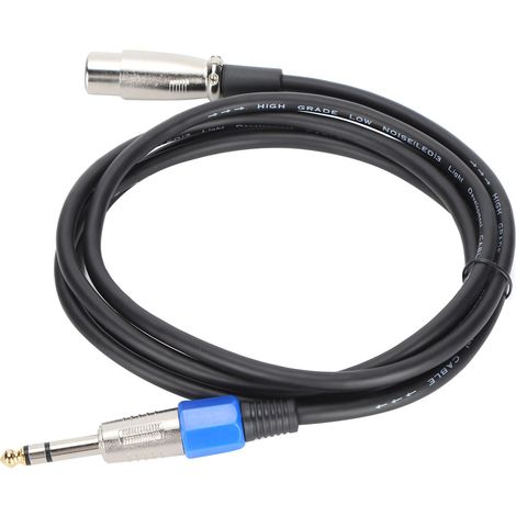 Câble Microphone XLR Femelle vers Jack 6.35mm - Câble Audio Professionnel 2m JD6015 (1/5)