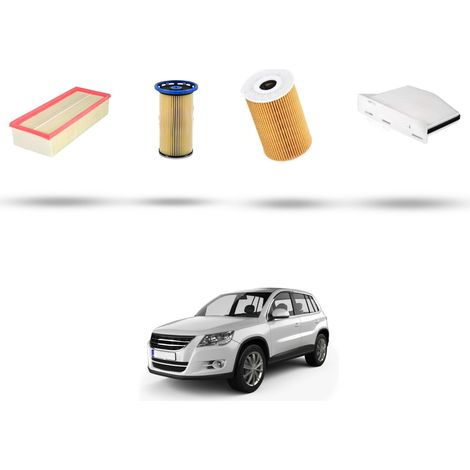Kit tagliando 4 filtri compatibile con VW Tiguan I (5n) 2.0 TDI 130kw Dal 2012 (1/5)