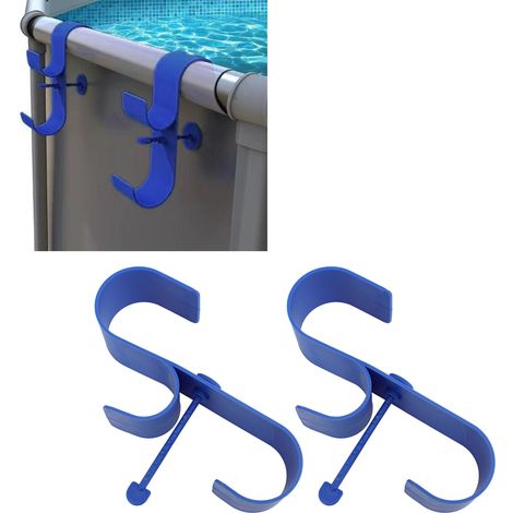 Supports de tuyau de piscine en plastique pour extérieur - Lot de 2 - Nouveaux accessoires de rangement-AUTRES (1/5)