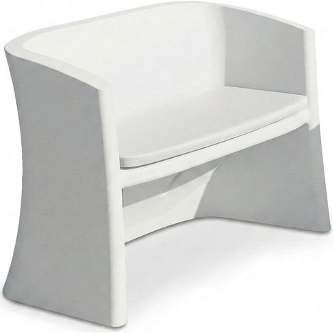 Cuscino divanetto outdoor in tessuto Tex Breeze - Bianco