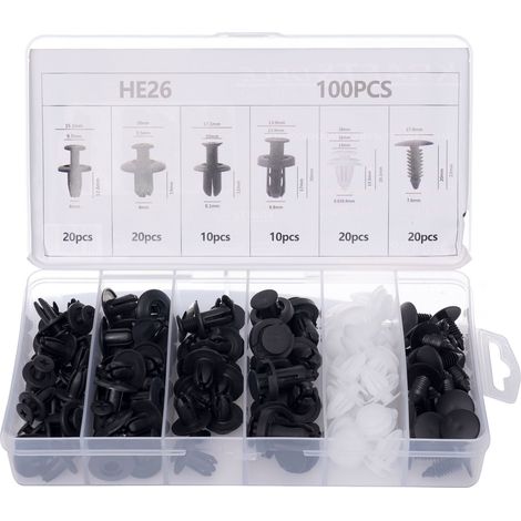 Attaches et clips pour rembourrage 100 pièces KD10498 (1/5)