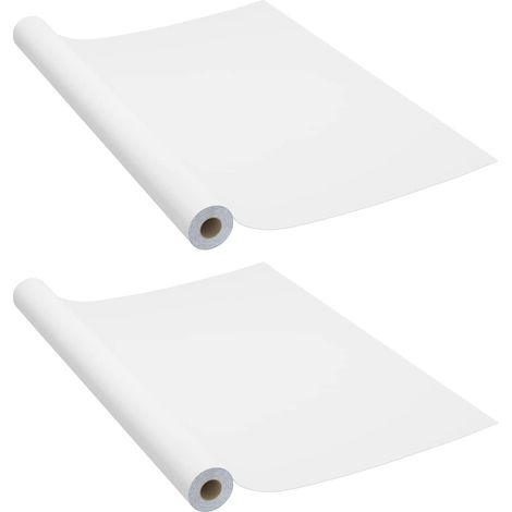 Maison Exclusive - Pellicole Autoadesive per Mobili 2 pz Bianche 500x90 cm in PVC