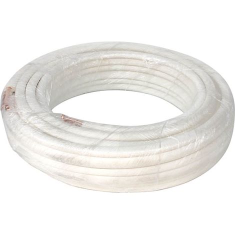 Couronne frigo bi-tubes pré-isolée 20m – Cuivre Iso 0,8mm – Ø 3/8-5/8 – NF EN 12735-1 – Brico Concept