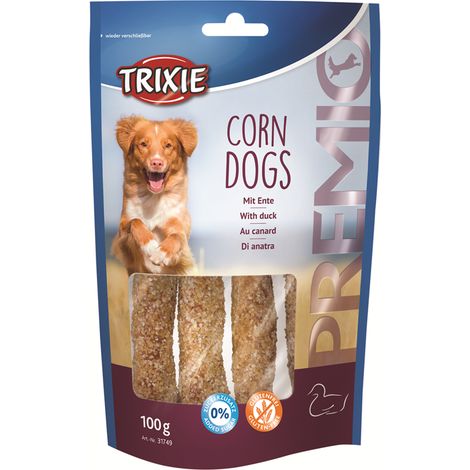 Trixie Premio Corn Dogs mit Ente 4 Stück 100 g