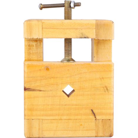 Étau de table en bois massif pour modélisme, menuiserie et travaux manuels (Grand format) (1/5)