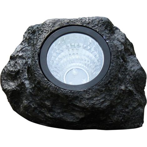 Lampe de pierre de simulation extérieure de lumière de pelouse à LED à énergie solaire étanche (1/5)