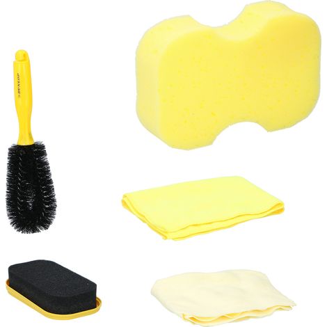 Kit Nettoyage Voiture Complet DUNLOP - Vitres & Intérieur, Compact, Pratique, Facile à Transporter, Entretien Auto Rapide