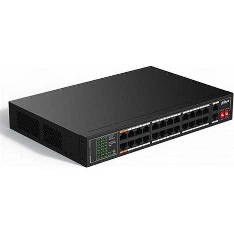 SF1026LP - Switch unmanaged 26 porte (24 PoE 10/100 Mbps + 2 Gigabit uplink)