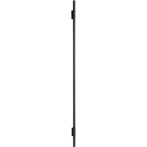 Barra verticale in alluminio verniciato nero opaco EVBAN110 (1/5)