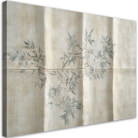 Tableau déco Feuilles d'un arbuste sur fond texturé 60x40 (1/5)