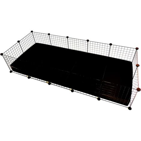 Jaula C&C Modular 5x2 jaula negra 180x75x37 cm
