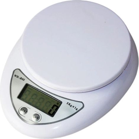 Balance de cuisine électronique AQUAFORGE 1 g-5 kg, balance numérique à fixation arrière pour la pâtisserie, le barbecue et la cuisine maison, boutons étanches, fonction tare, piles incluses