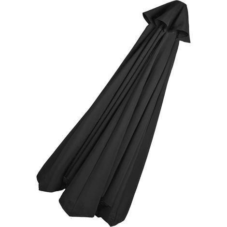 Toile de Rechange pour Parasol Baleines Polyester Auvent de Remplacement pour Parasol de Cour Jardin Plage,11.5ft 350 cm 8 Ribs