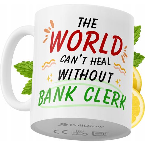 Lustige Kaffeetasse mit witzigem Textdesign für Bankangestellte – ideal für Geburtstage, Namenstage und Feiertage. Hochwertige Tasse für besondere Anlässe im Büro oder Homeoffice. Farbe: Weiß, 330 ml. (1/5)