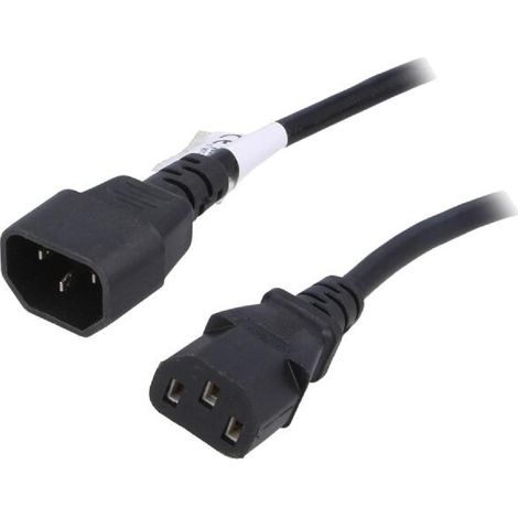 Cable rallonge C13 femelle vers C14 mal 5m 0.75mm2