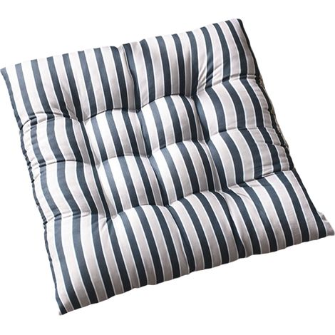 Coussin De Siege Carré - 40 X 40 Cm - Polyester Et Coton - Pour Chaise De Jardin Bureau Ou Salon - 1 Pièce (1/5)
