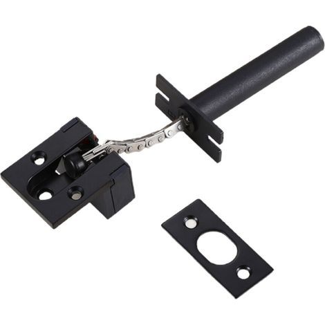 Serrure de chane de porte de sécurité Invisible, verrous-Noir