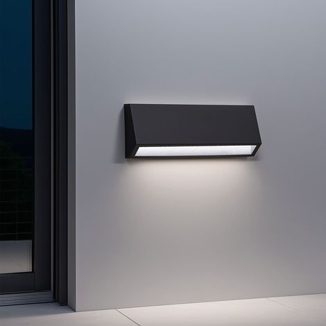 Baliza Exterior LED 3W Superficie Pared Rectangular Tunez 4000K M Antracita Blanco Neutro