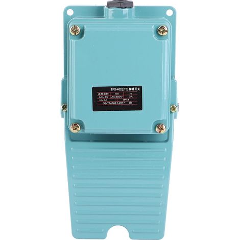 Interrupteur à pédale momentané AC 3A 1NO 1NC en aluminium antidérapant TFS-402, idéal pour les commandes au pied (1/5)