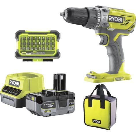 Taladro percutor 18V Ryobi R18PD3-140SA con batería 4,0 Ah (1/4)