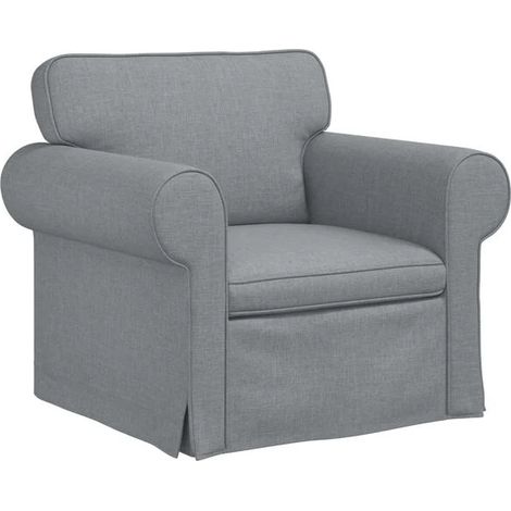 Canapé en Tissu Gris Clair, 95 x 82 x 80 cm (1/5)