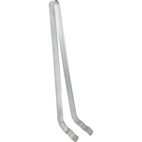 RÖSLE Grillzange, Küchenhelfer aus Edelstahl 18/10, gebogen mit ausgewogener Federkraft und präziser Kraftübertragung, 23 cm (1/4)