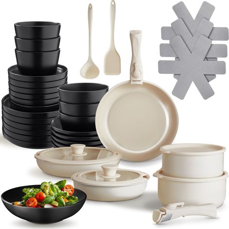 Ensemble de vaisselle pour 6 personnes avec kit cuisine