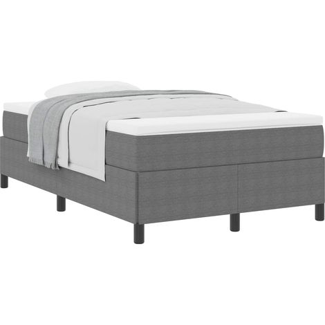 Maison Exclusive - Boxspringbett Hellgrau 120 x 200 cm Cordstoff