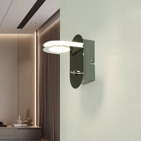 LED Wandleuchte Badezimmer Glas Metall 4000 K 384 lm Modern Wandlampe