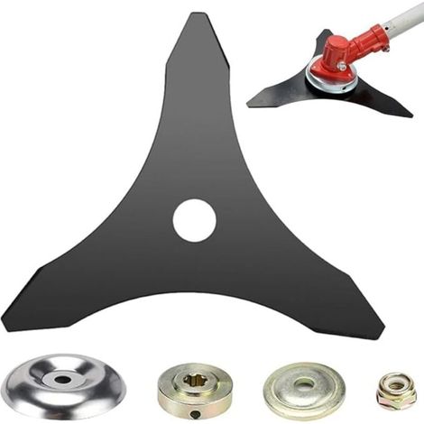 STIHL Rasenmähermesser, Mähscheiben und 4-teiliges Set für Rasenmäher, Bohrungsdurchmesser 25,4 mm (1/4)