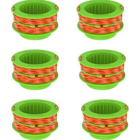 Lntyq Jeu de cordons de coupe pour tondeuse EGO power + AS1300, bobines de cordon de remplacement pour tondeuse Ego 15 ST1500/ST1500-S 6 pièces (1/5)
