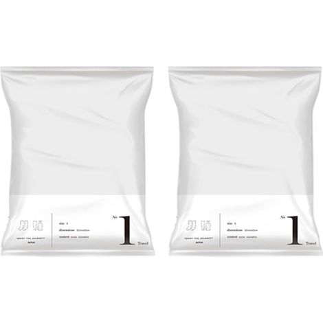 Sacs de Compression Sous Vide 42x32 cm - Lot de 2, Organisateur Pratique pour Vêtements et Literie (1/5)
