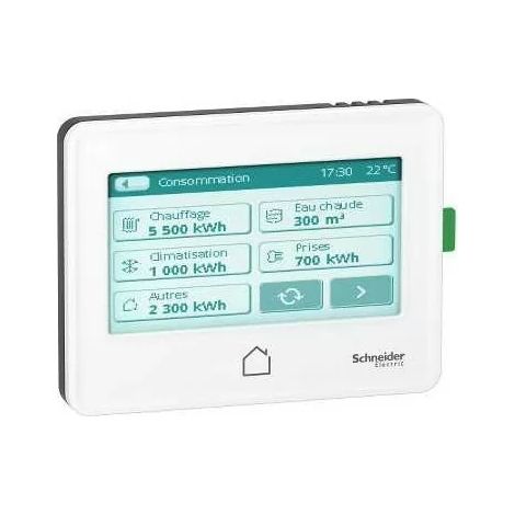 Schneider EER22000 - Wiser Energy - 3.5 inch recessed touch screen
