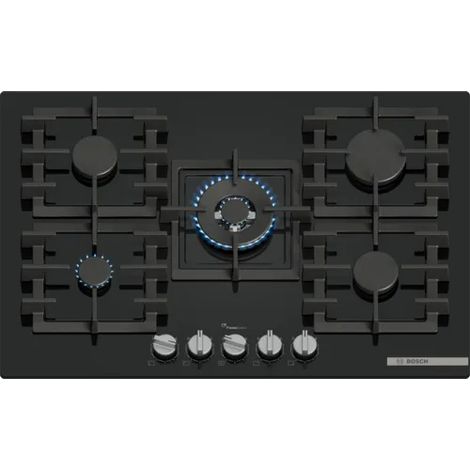 Bosch Serie 6 PPQ7A6I40 piano cottura Nero Da incasso 75.2 cm Gas 5 Fornello (i) (1/5)