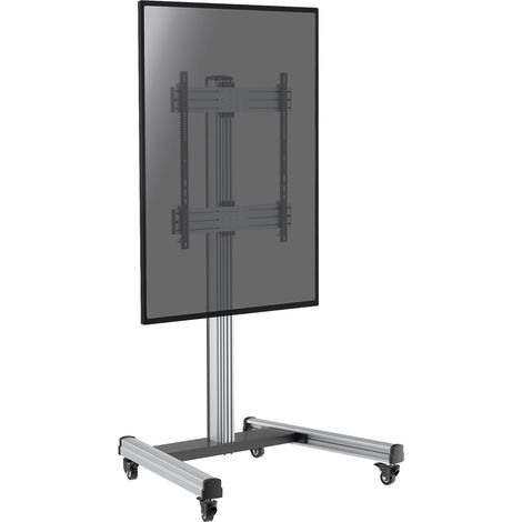 Support sur roulettes pour écran TV 60''-100'' - Mode portrait (1/3)