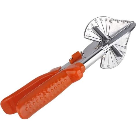 Cisaille à onglet d'angle, coupe-bois tendre, coupe-bordure multi-angle de 45 à 135 degrés, cisaille à joint pour couper le bois tendre, le plastique, le PVC (1/5)