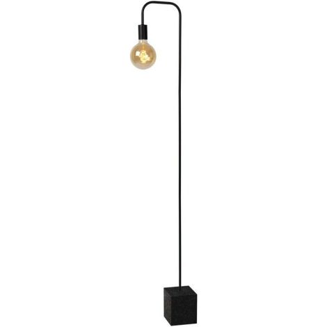 Lampada da terra Lucide Lorin E27 40W nera metallo