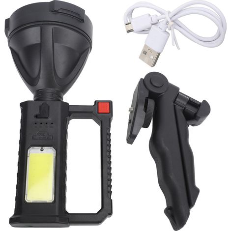 Ortviai Projecteur LED Portable Rechargeable Étanche 1200 mAh pour Randonnée, Camping et Extérieur (1/5)