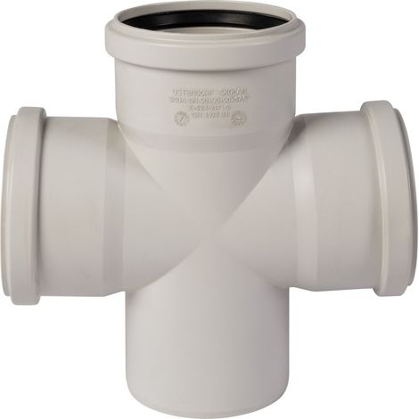 Skolan dB Safe Doppel-Abzweig DN90/90/90/87° Abwasserrohr (1/5)