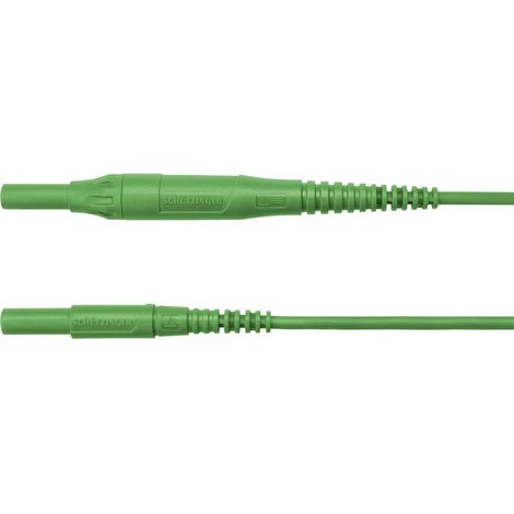 Schützinger Cavo di misura Spina 4 mm Spina 4 mm 200.00 cm Verde 1 pz. (1/2)