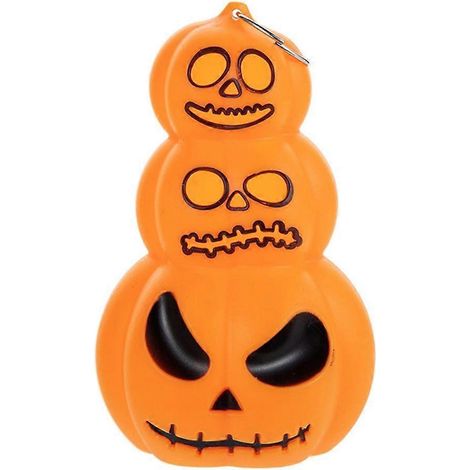 Lampe en plastique avec LED pour décoration de fête d'Halloween, statue de citrouille
