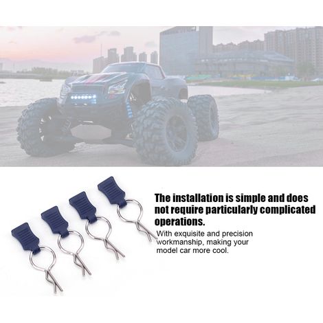 Satz von Halterungen und Befestigungselementen für RC-Car-Karosserien im Maßstab 1:5 und 1:8, kompatible Traxxas-Montageteile (Dunkelblau) (1/5)