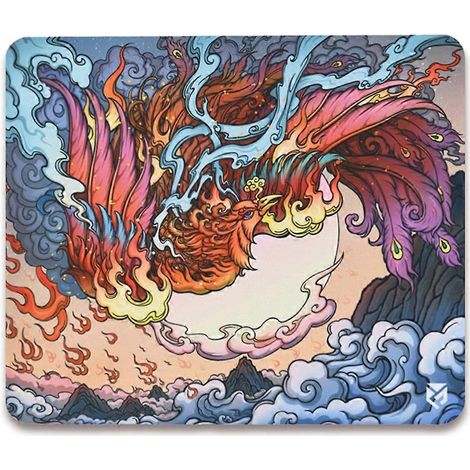 Tapis de souris à thème Culture chinoise GD1, en caoutchouc antidérapant haute densité - S-