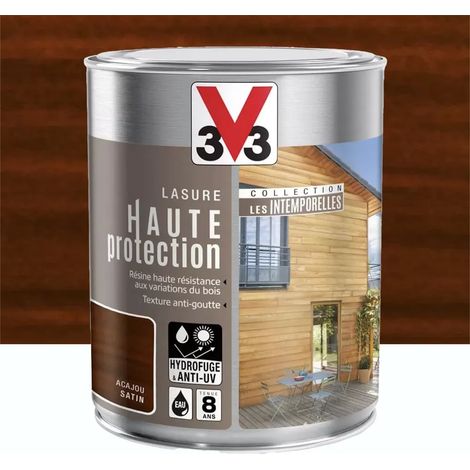 Lasure Haute Protection V33 Les Intemporelles Acajou 1 L (1/3)