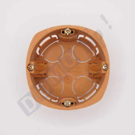 SIB ADR - Boîte d'encastrement pour cloison sèche / placo simple - Diamètre 68 - Profondeur 40mm - ABS Marron (1/3)