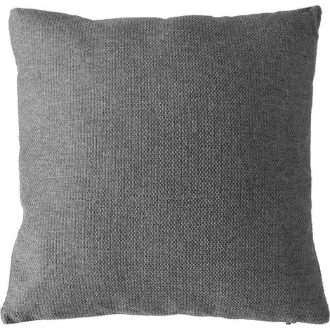 Coussin Déco en Velours "Lagarta" 40x40cm Gris Foncé