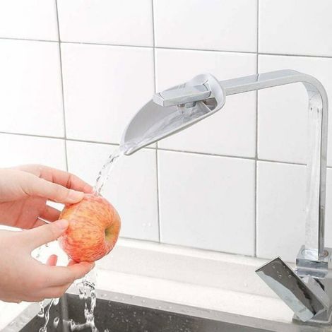 Rallonge de Robinet - Pour Évier Salle de Bain Cuisine - En PP - Adaptée Enfants - 3 Pièces (1/4)