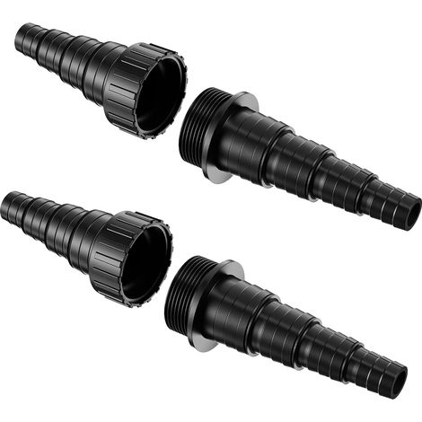 Raccord de Tuyau 20/25/32/38 mm, raccord pour Jardin et Piscine, Connexion pour Tuyau de Jardin, Piscine, raccord réducteur en Plastique(2 pièces) (1/5)